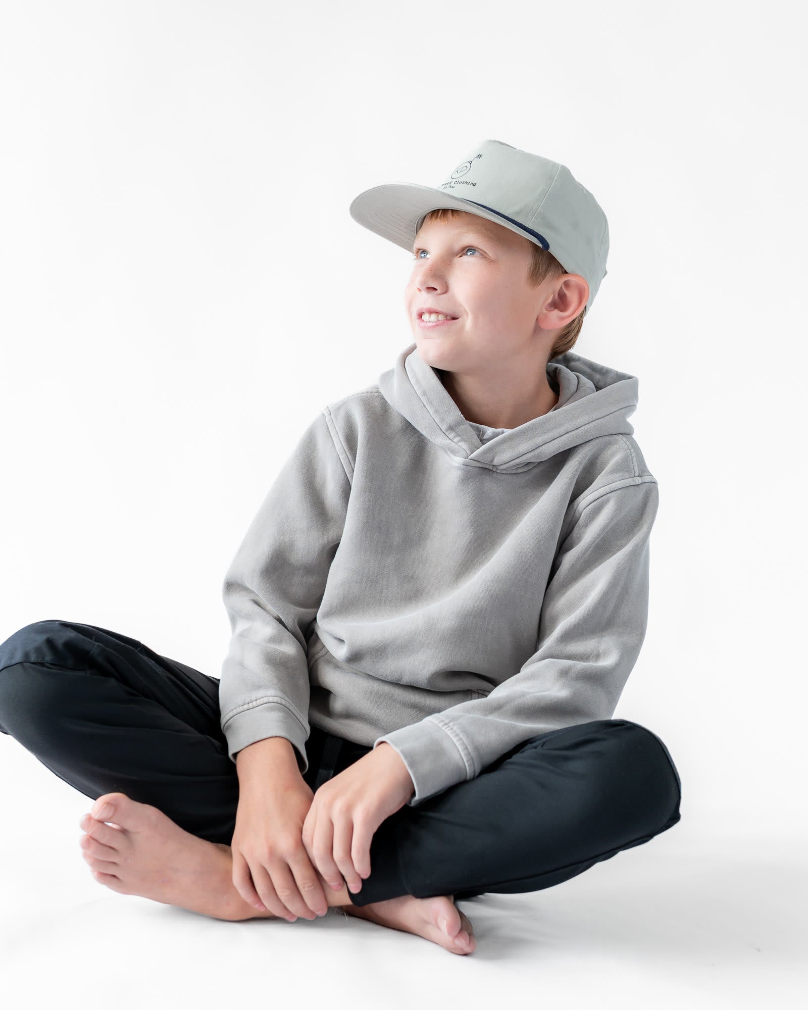 Kid wearing Hudson joggers — Clothes that don't quit